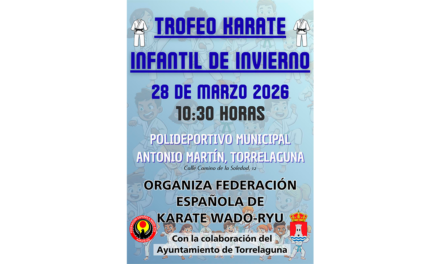 Trofeo Infantil de Invierno de Karate – 28 de marzo en Torrelaguna