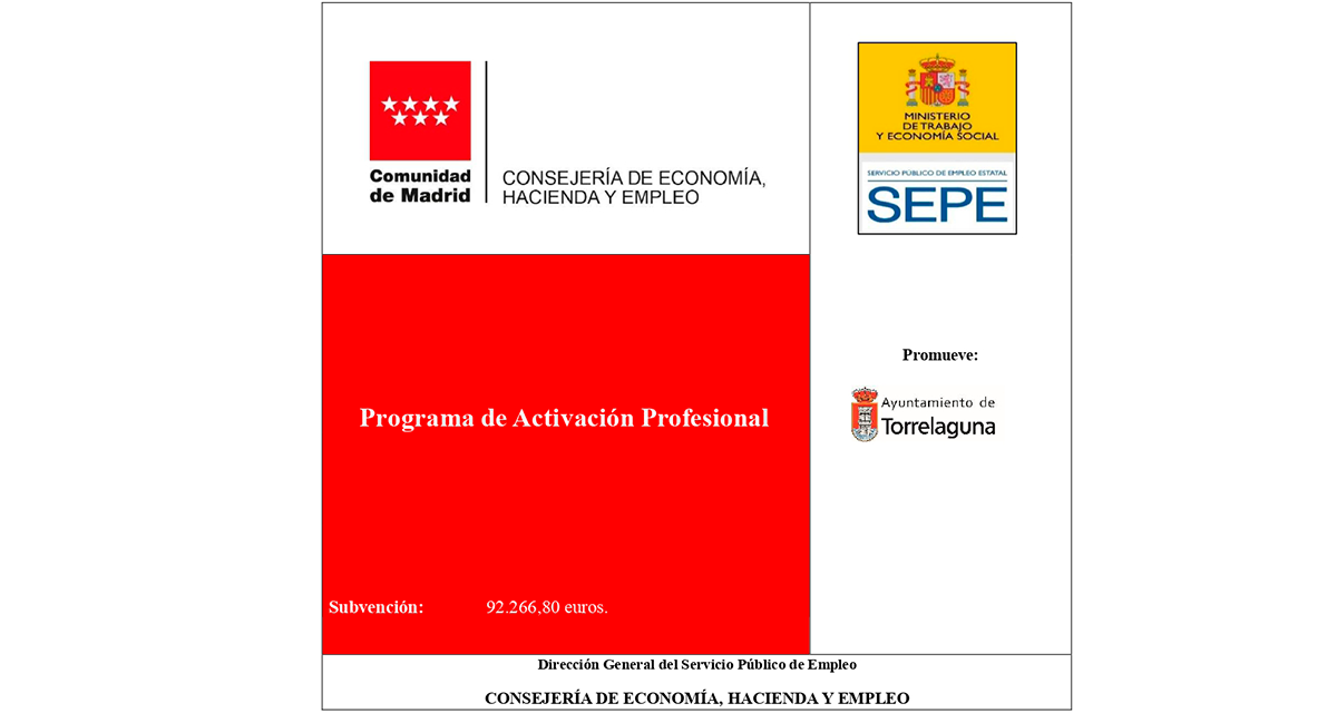 Finaliza el programa de contratación subvencionada para personas desempleadas en Torrelaguna