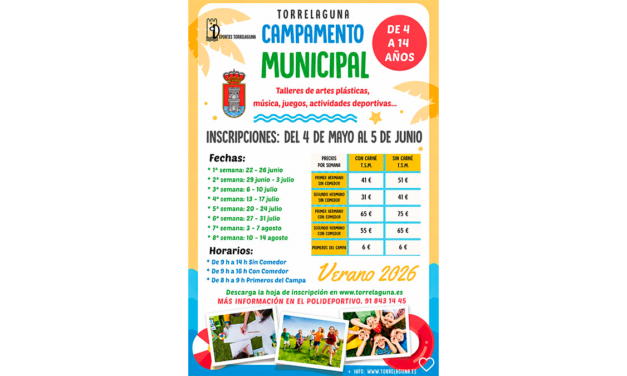 🌞 Campamento Municipal Torrelaguna – Verano 2026